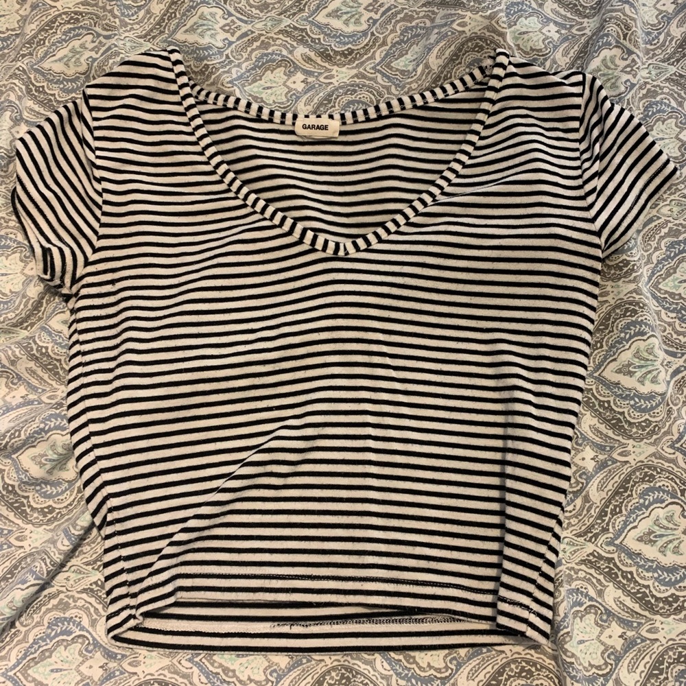 Striped crop top